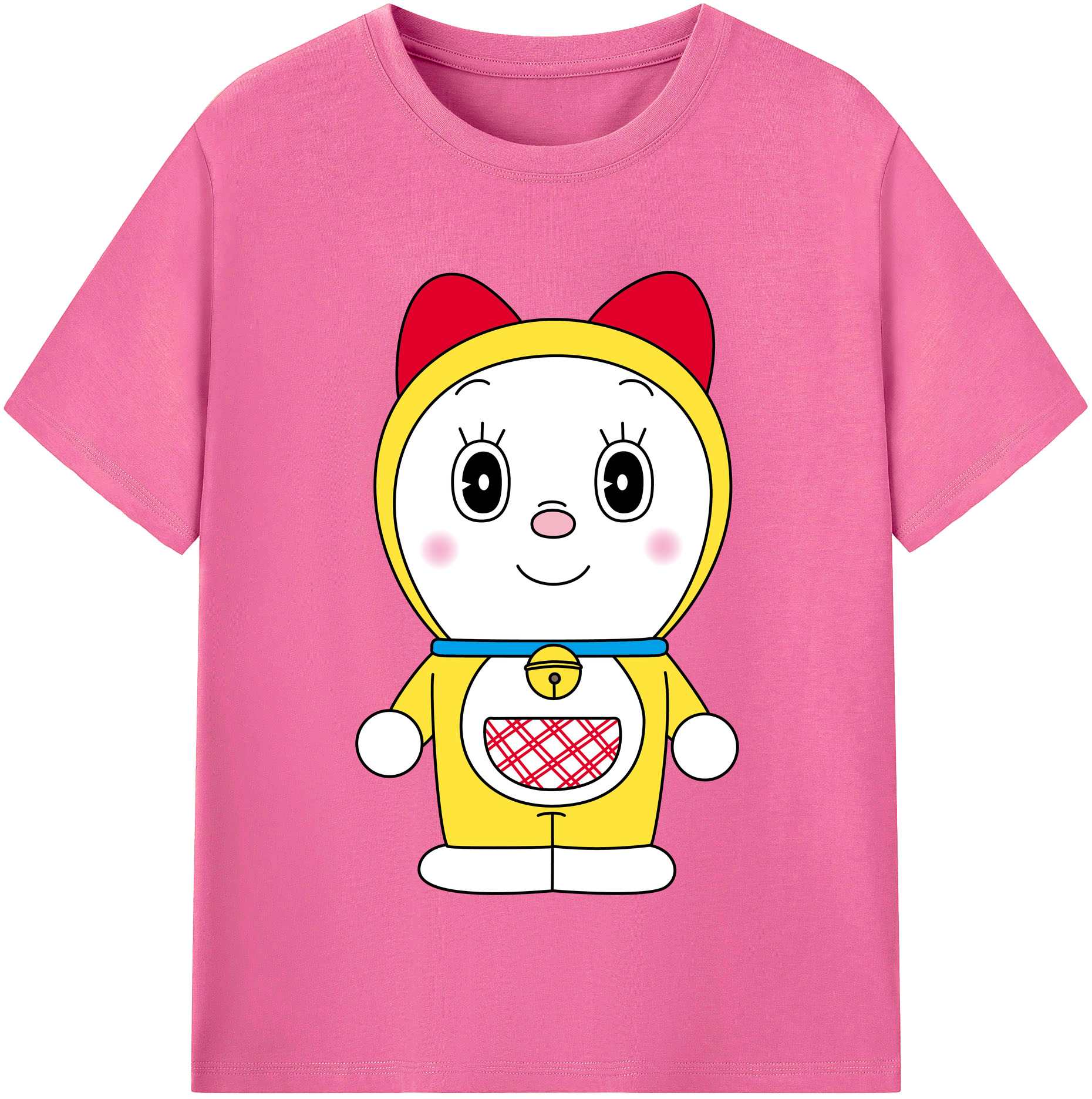 （画像用） ドラえもん ドラミ Doraemon Dorami レディースカジュアルプリントTシャツ（綿100％）